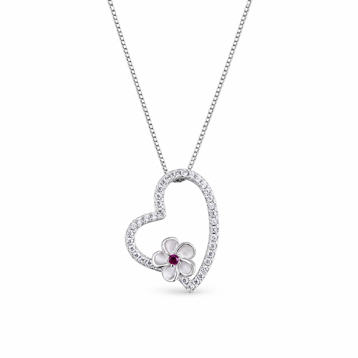 Everly Necklace on white background