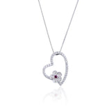 Heart Flower Necklace
