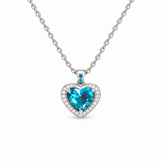 The Sapphire Heart Necklace