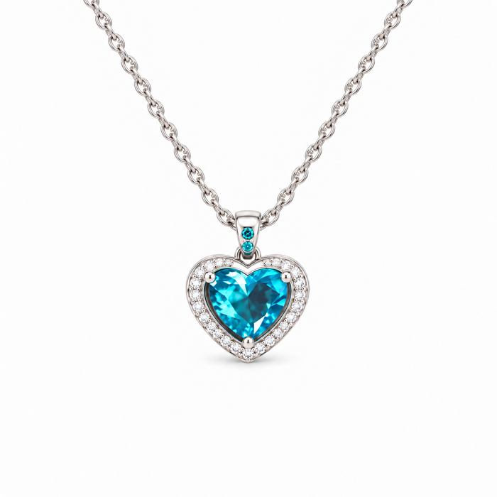 The Sapphire Heart Necklace