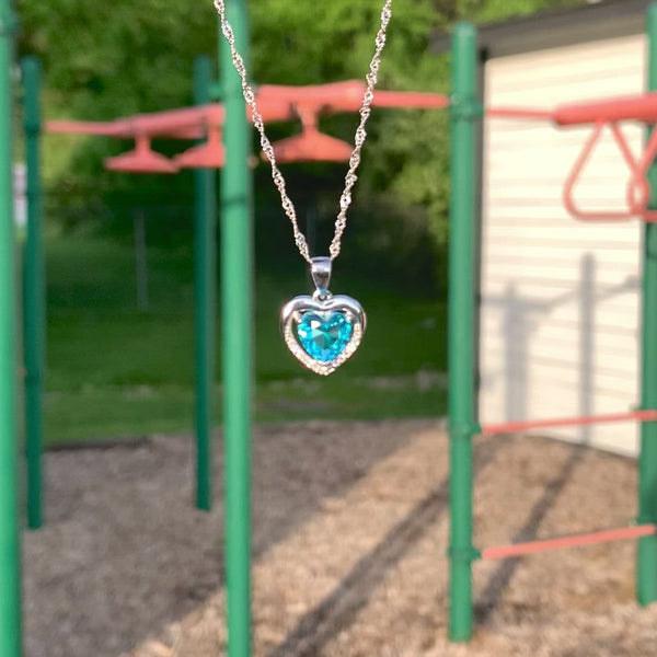 Blue Heart Necklace (Voice Box Included)