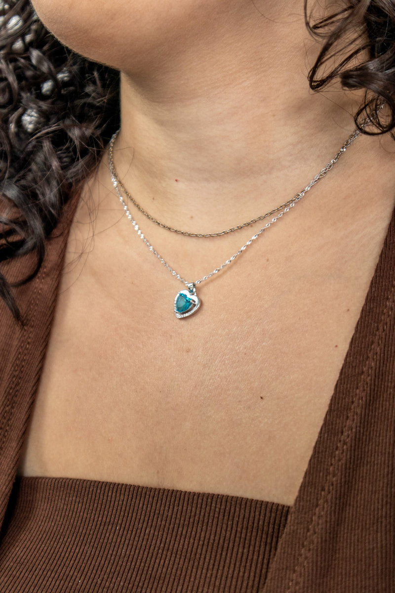 Blue Heart Necklace (Voice Box Included)