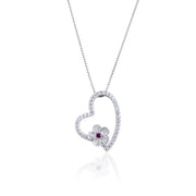 Miamories Blooming Heart Necklace with personalized voice recording keepsake box